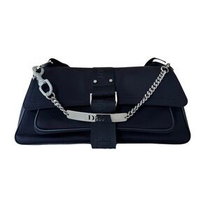 Vintage Christian Dior Hardcore Shoulder Bag Black-open to offers